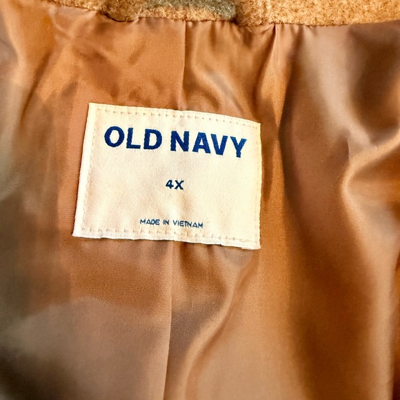 🧥 Chic Tan Double-Breasted Pea Coat - Picture 4 of 8